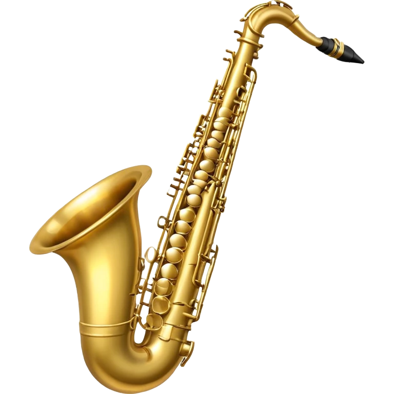 An emoji of a baritone saxophone. Specify, a baritone has a neck with a full loop, not just a bend like a tenor saxophone. emoji