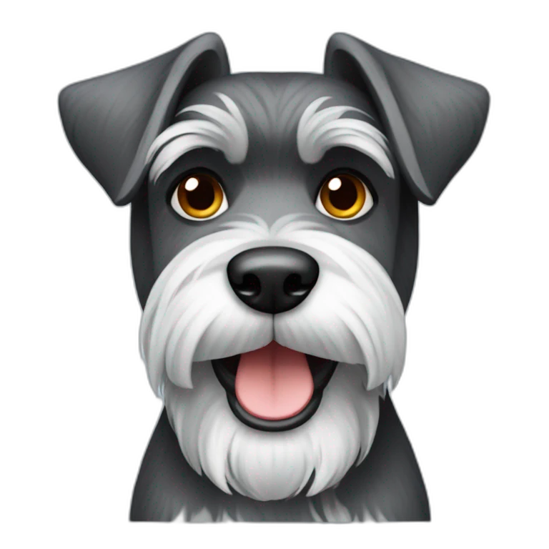Schnauzer dog emoji