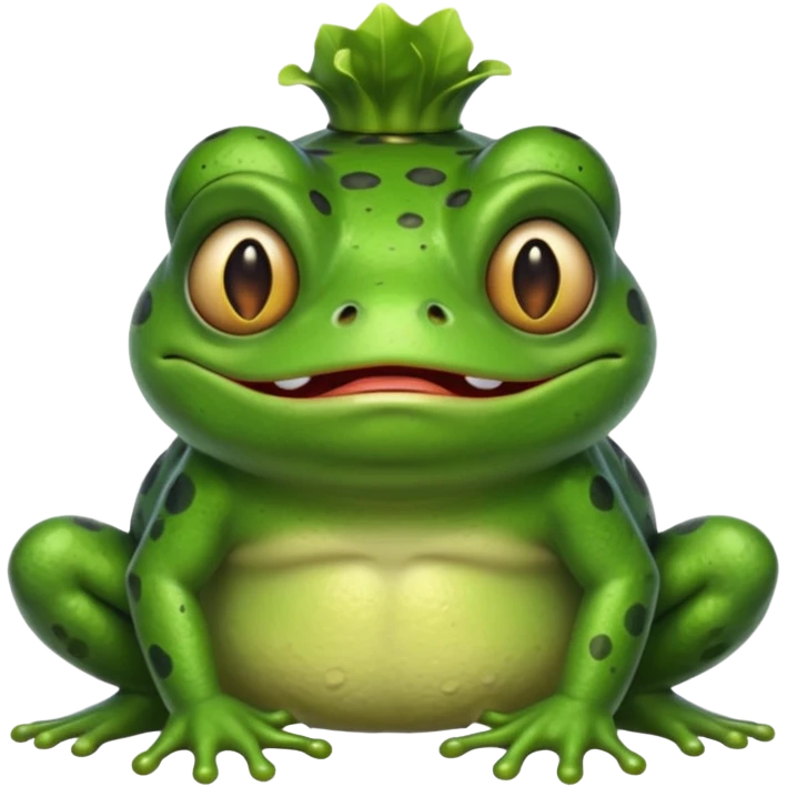 frog with troll face emoji