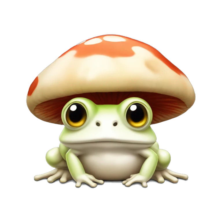 Female mushroom frog emoji