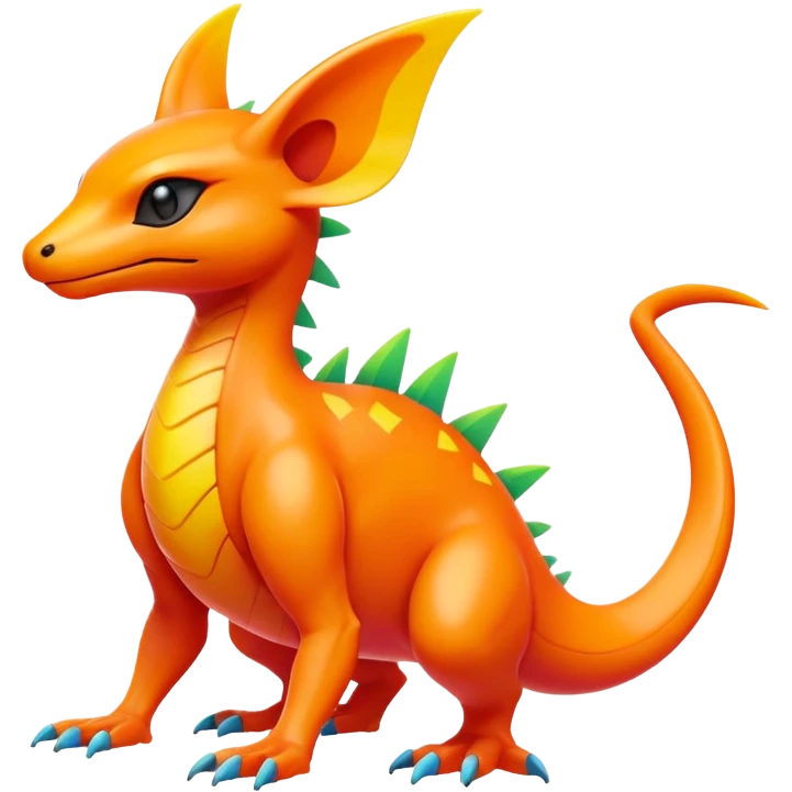  bright neon edgy exotic Fakémon-Pokémon-Vernid-creature emoji