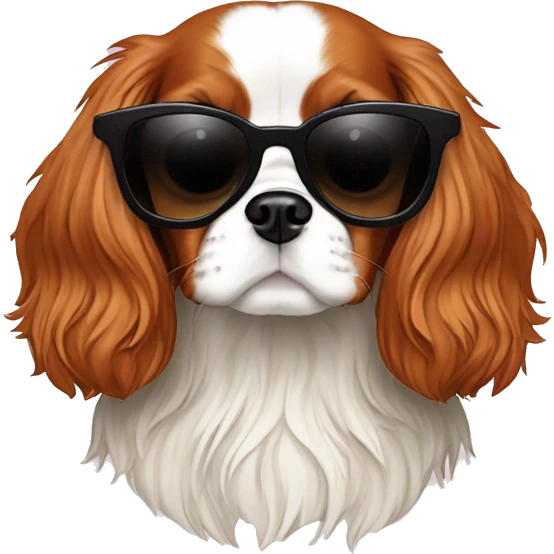 cavalier king charles spaniel sunglasses emoji