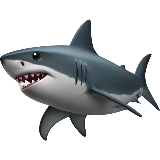 Shark with black hoodie emoji