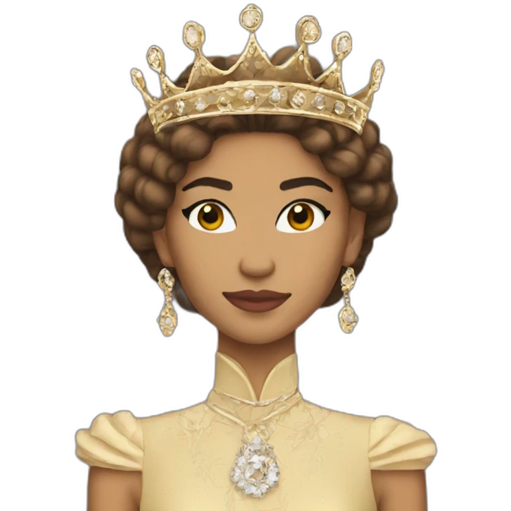 Zendaya as a queen emoji