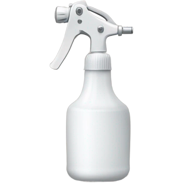 white hand sprayer with clear body emoji