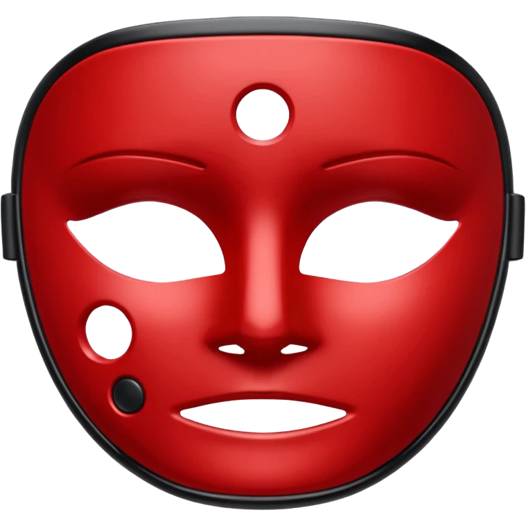 A Currentbody led red therapy mask emoji