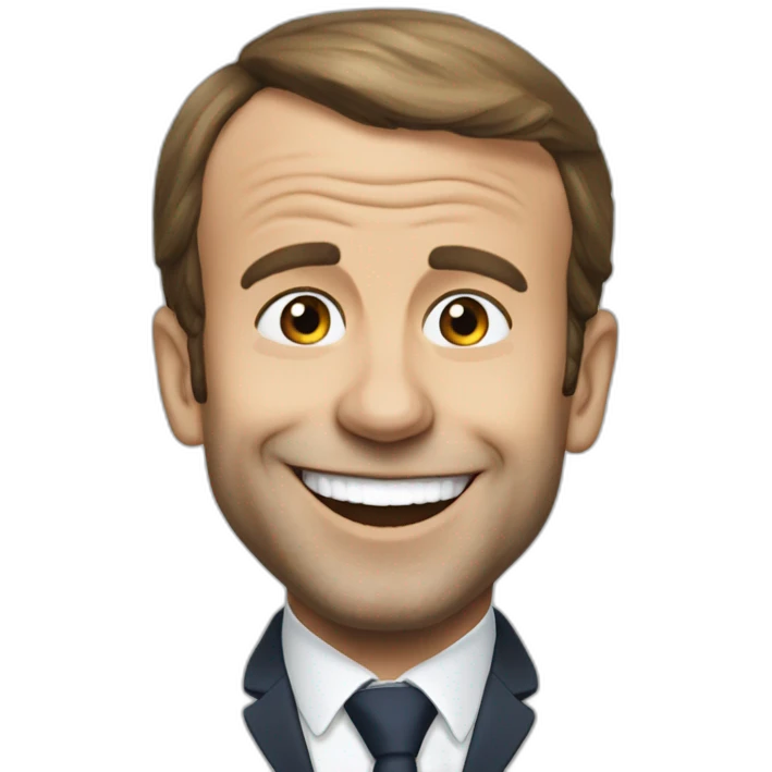 Macron qui rire emoji