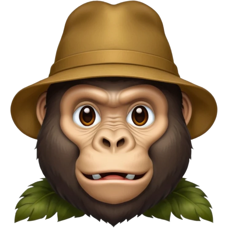 Gorrila wear hat emoji