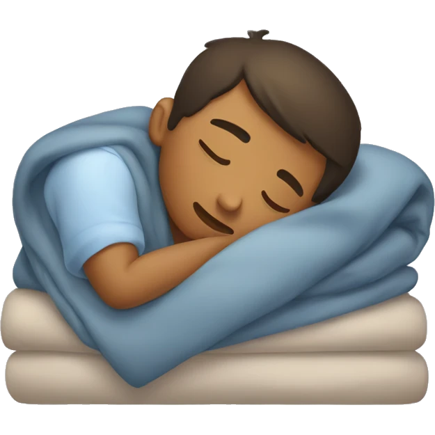 boy sleeping with blanket but still shivering  emoji