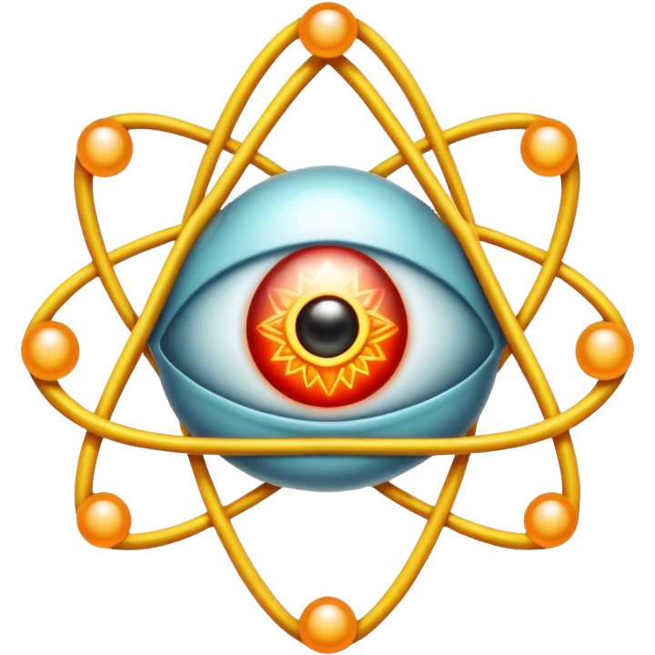 all-seeing eye in atom
 emoji