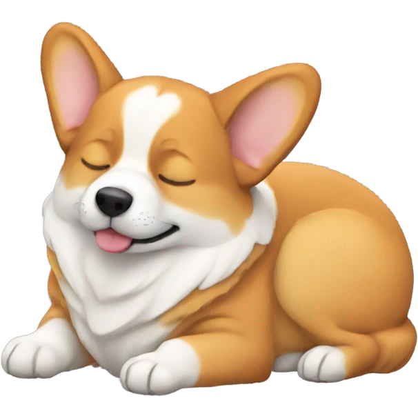 Sleeping corgi emoji