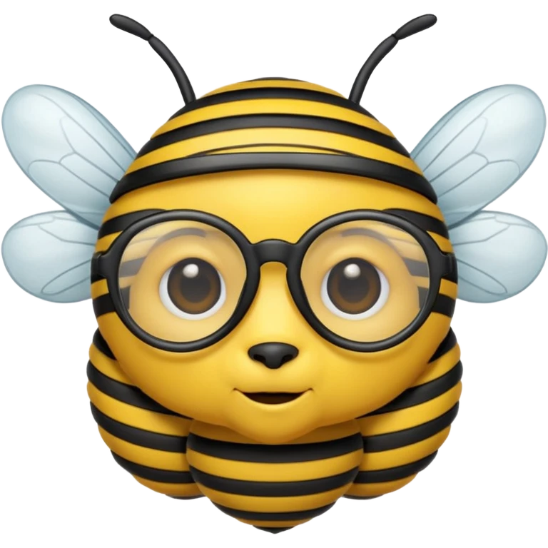 bee with glasses emoji