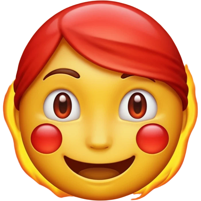 hot face emoji (apple ios style) emoji