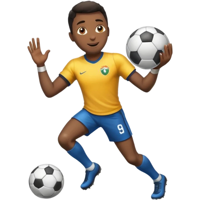 Um homem nadando todo prateado emoji