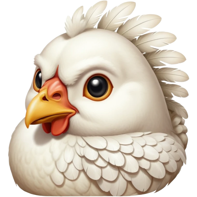 Chicken butt emoji