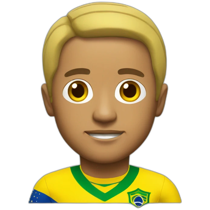 Roberto Carlos wearing yellow Brazil jersey emoji