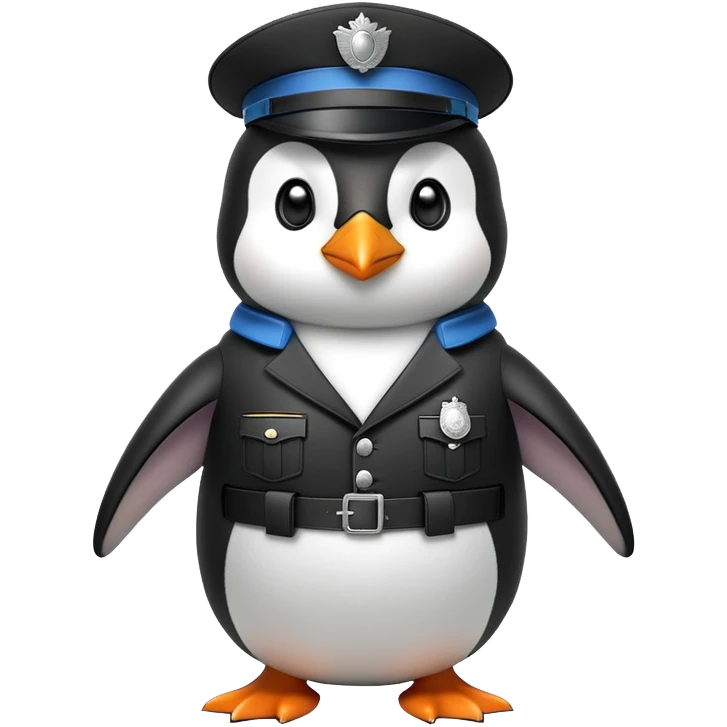 Pingouin gendarme emoji