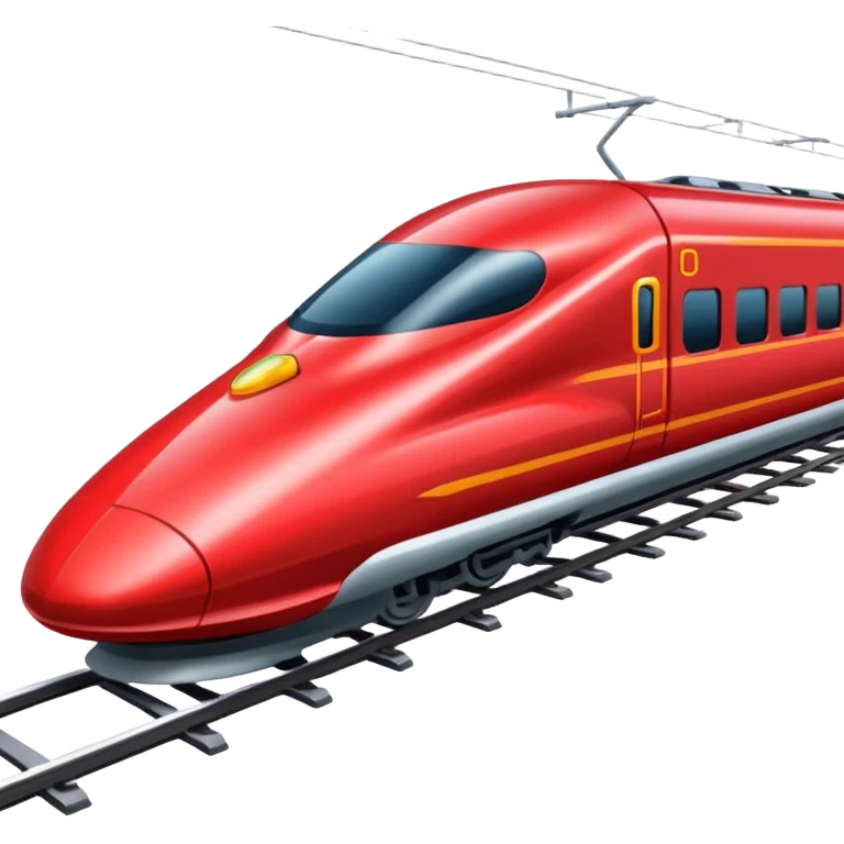 Red bullet Train emoji