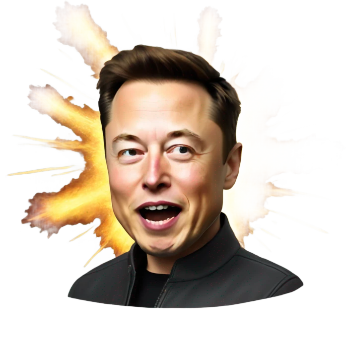 Elon Musk head exploding emoji emoji