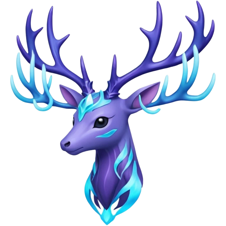 Pokemon legendary cian and purple  xerneas emoji