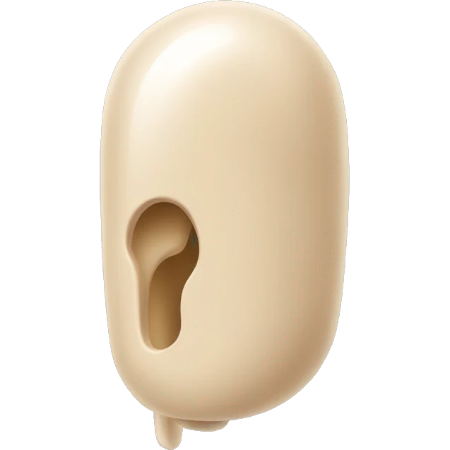 beige protective music earplugs  emoji