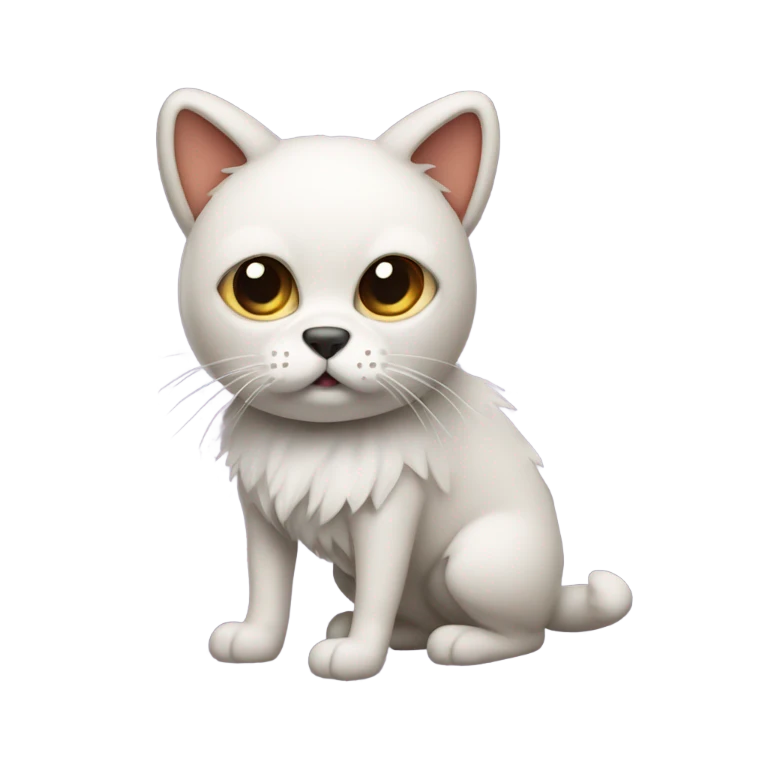Cat dressed as a dog emoji