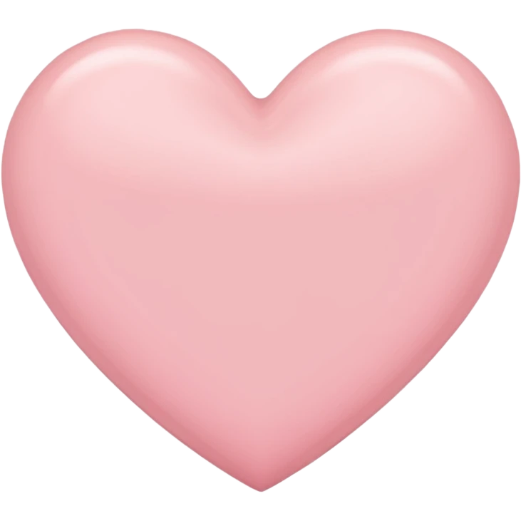 Light pink heart emoji