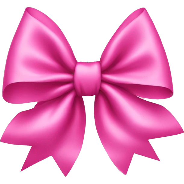 Pink bow emoji