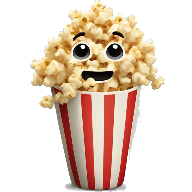 a solo pop corn emoji