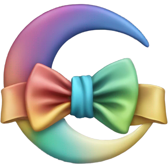 Moon with bow tie  emoji