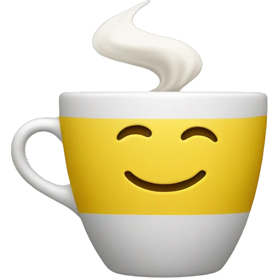 Yellow coffee cup emoji