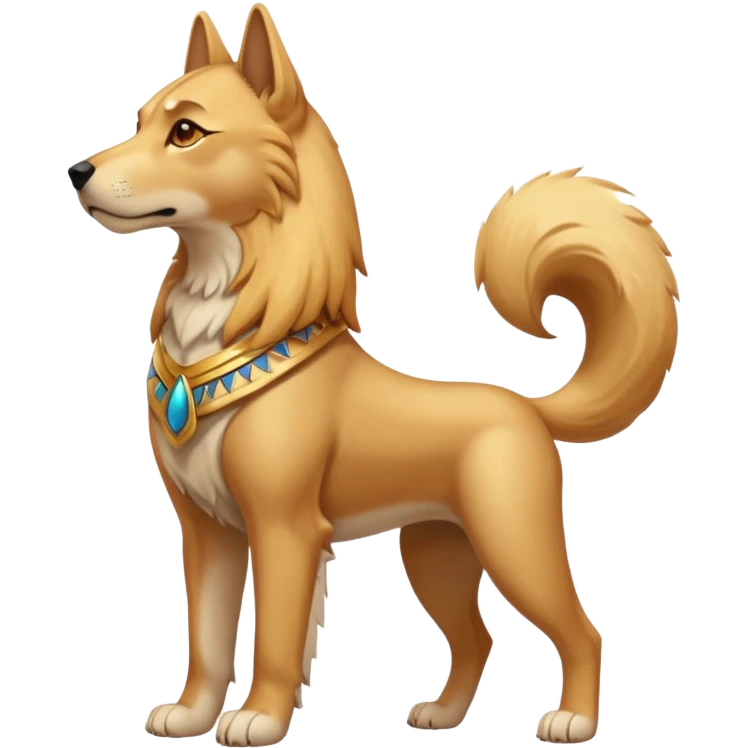a Protector egypt dog emoji
