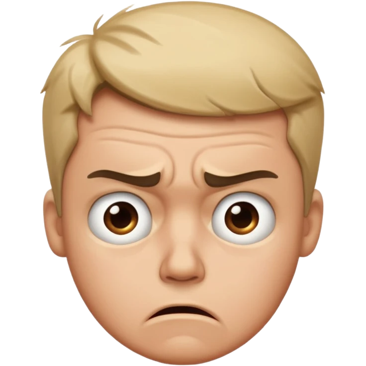 Mixed up emotions emoji