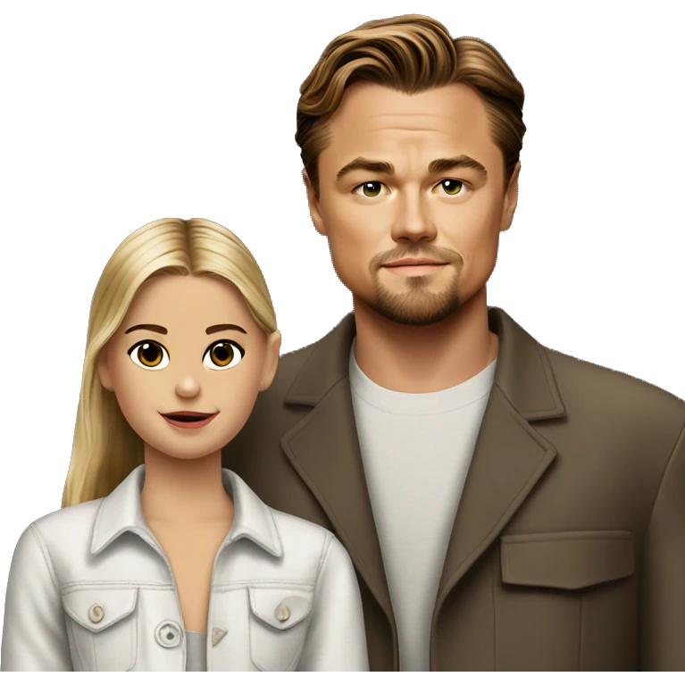 Leonardo DiCaprio with Young model emoji