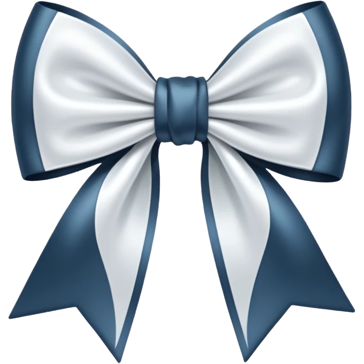white satin bow emoji