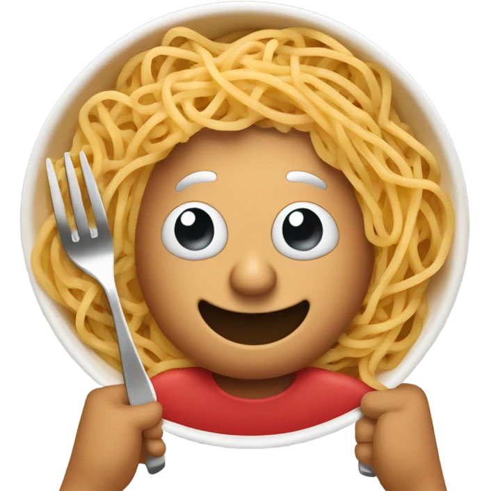 Fat from eating pasta emoji
