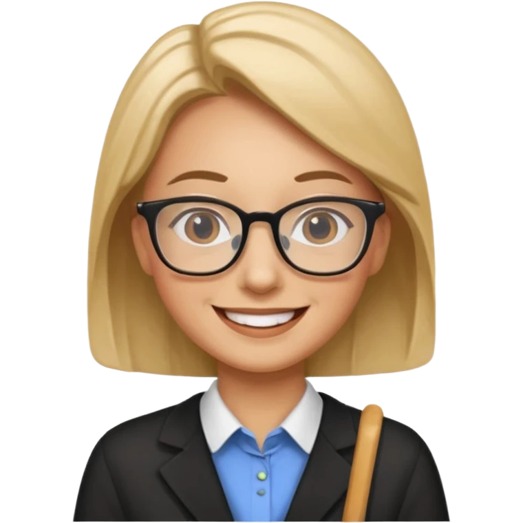 I feel tired but happy to be a teacher emoji