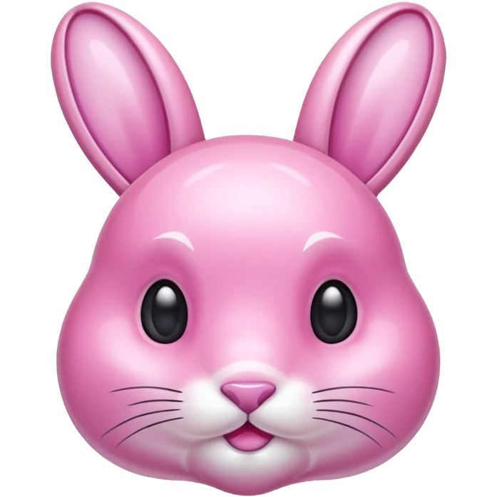 crystal bunny pink emoji