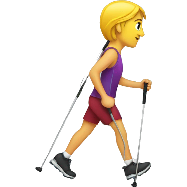 Nordic walking emoji