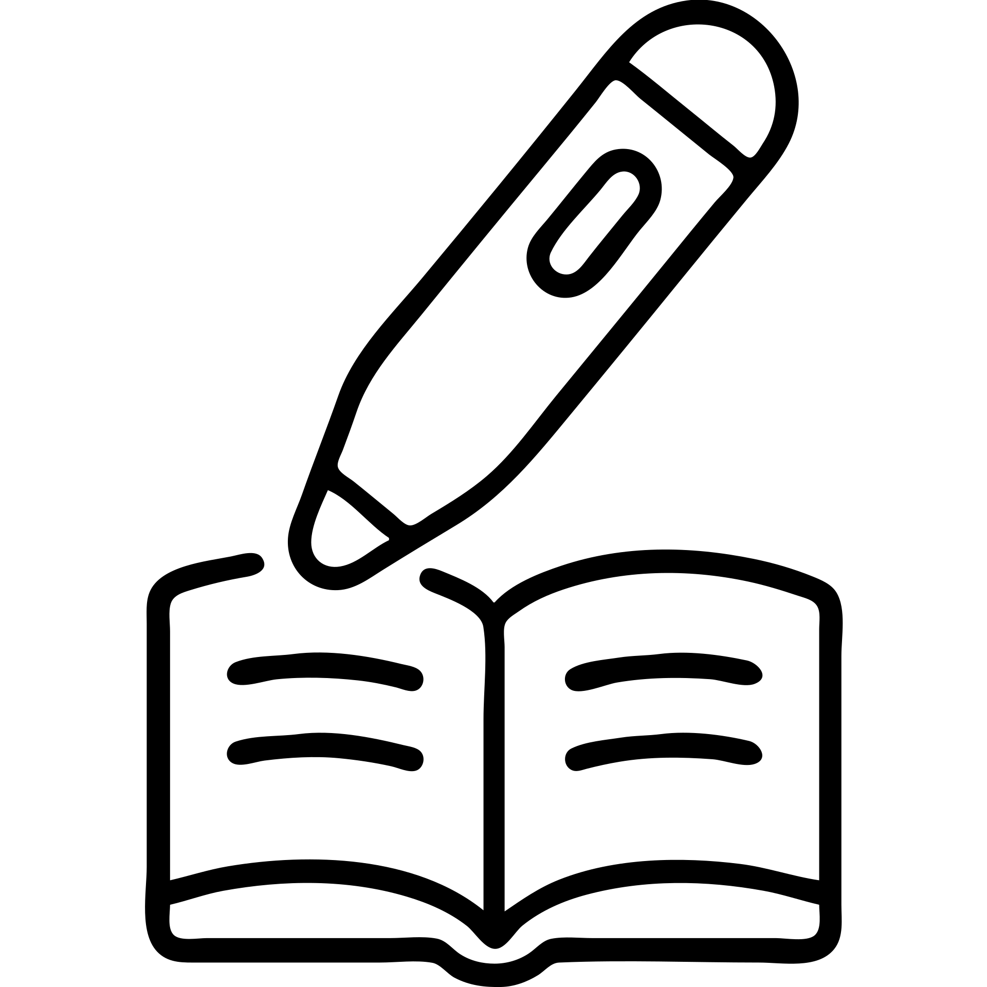 outlined reading pen icon emoji