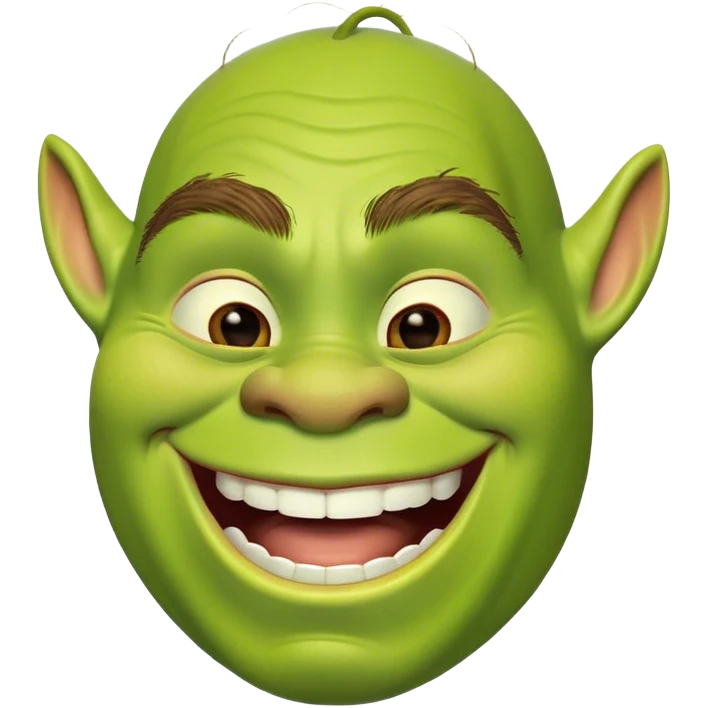 shrek laughing emoji