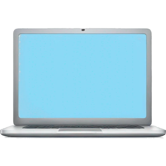 Light blue laptop emoji