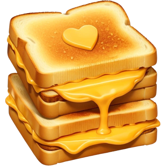 tosti ijzer met boterham met kaas emoji