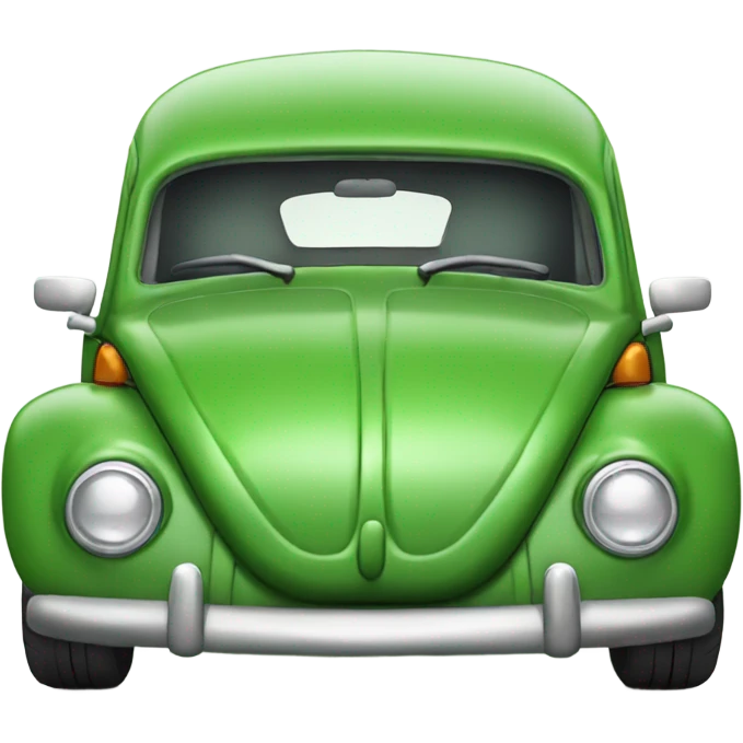 Vomit green Volkswagen beatle  emoji