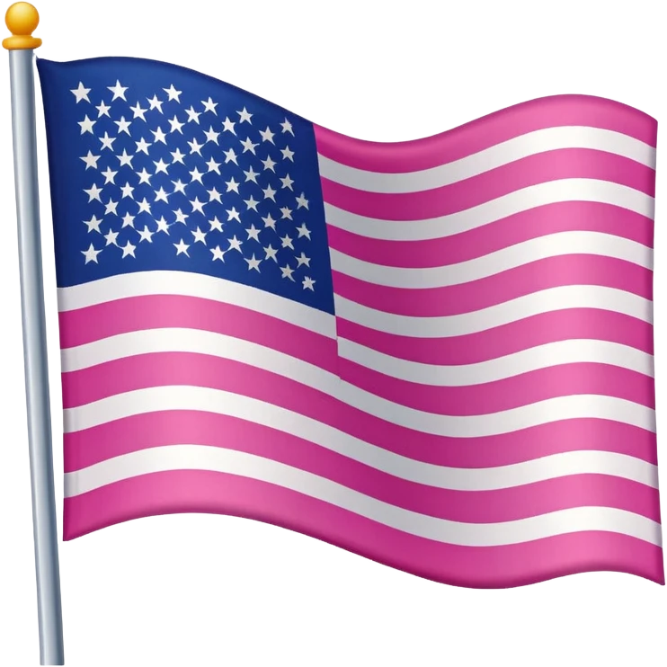 pink american flag emoji