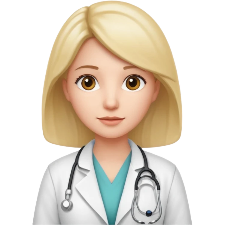 Dottoressa/medico in camice  emoji