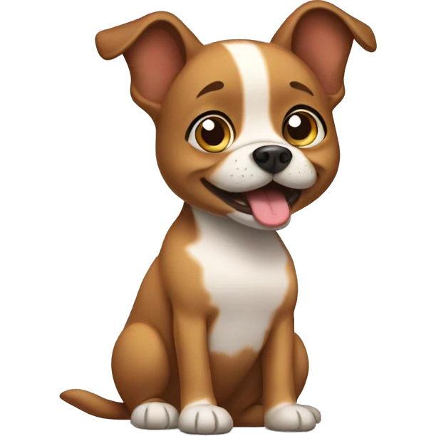 Pregnant dog emoji