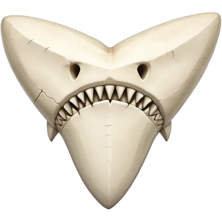 Realistic Shark tooth bone fossil emoji
