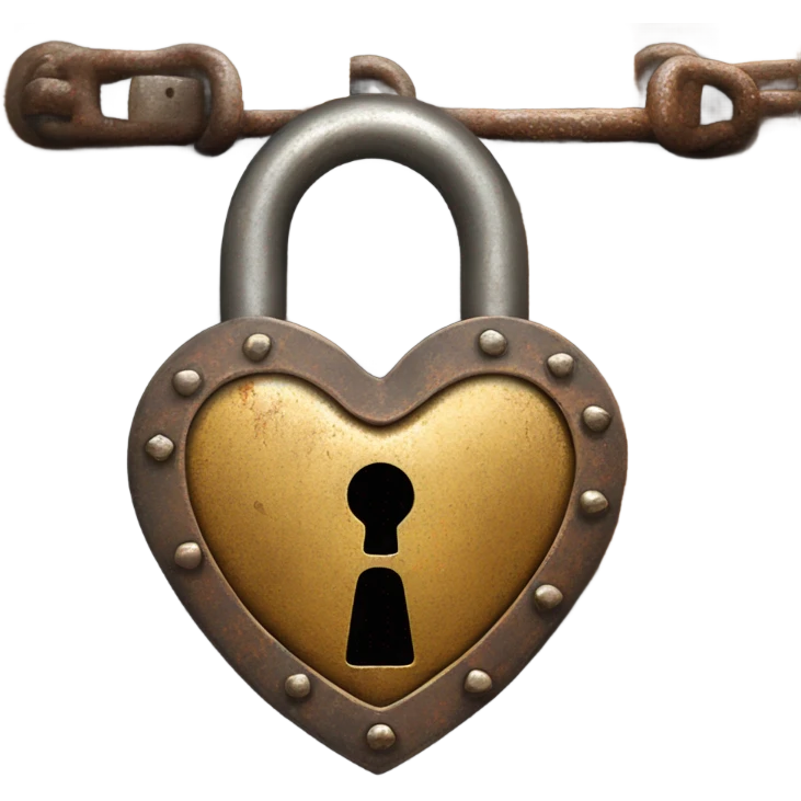 a locked up heart emoji