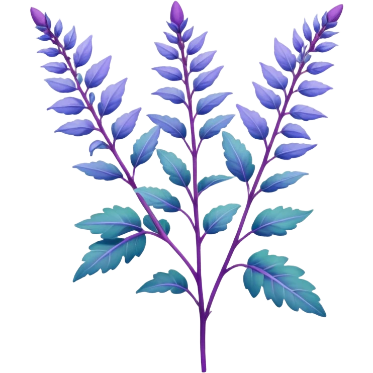 purple and blue clary sage plant, no container emoji